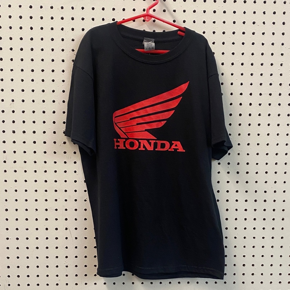Youth Fox Valley Cycles Honda Black T-Shirt with Red Logo